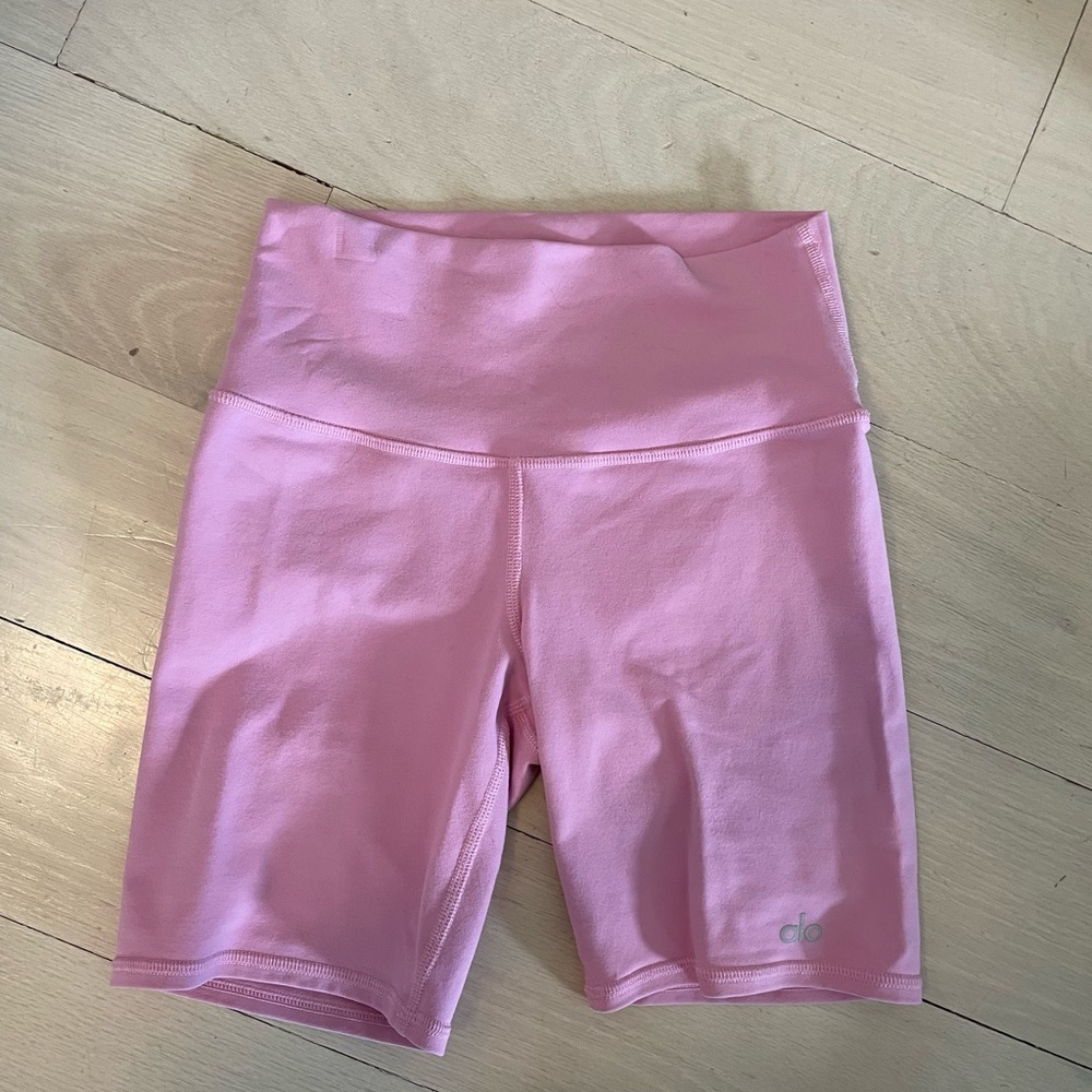 Pink Alo Biker Shorts